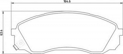 MAGNETI MARELLI 363710201724 -  Комплект тормозных колодок, дисковый тормоз